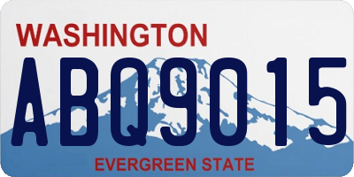 WA license plate ABQ9015