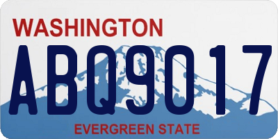 WA license plate ABQ9017