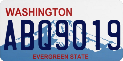 WA license plate ABQ9019