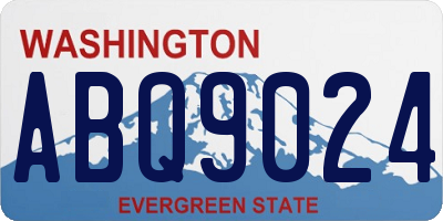 WA license plate ABQ9024