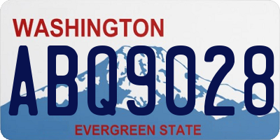 WA license plate ABQ9028