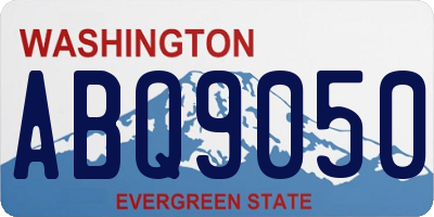 WA license plate ABQ9050