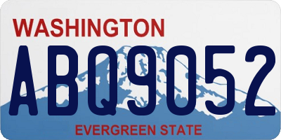 WA license plate ABQ9052