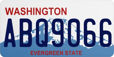 WA license plate ABQ9066