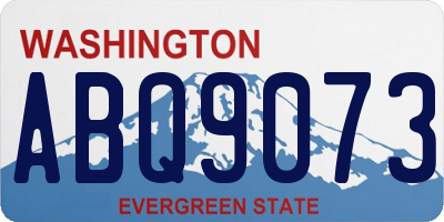 WA license plate ABQ9073