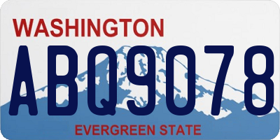 WA license plate ABQ9078