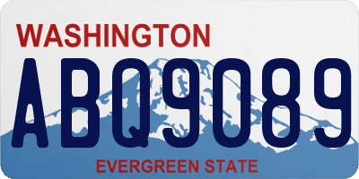 WA license plate ABQ9089