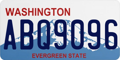 WA license plate ABQ9096
