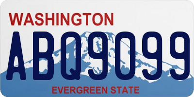 WA license plate ABQ9099