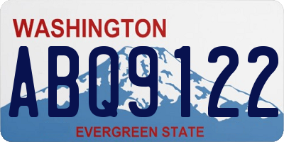 WA license plate ABQ9122