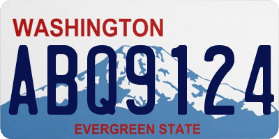 WA license plate ABQ9124
