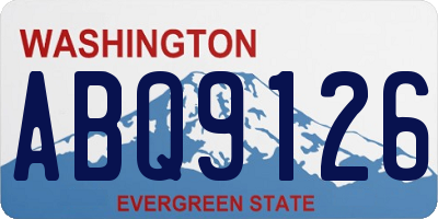 WA license plate ABQ9126