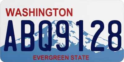 WA license plate ABQ9128