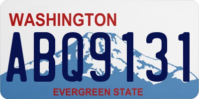 WA license plate ABQ9131