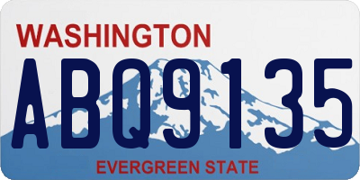 WA license plate ABQ9135