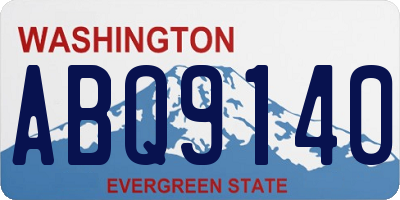 WA license plate ABQ9140