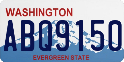 WA license plate ABQ9150