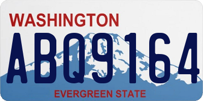 WA license plate ABQ9164