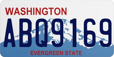WA license plate ABQ9169