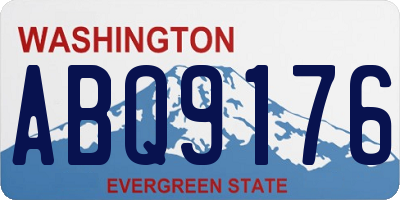 WA license plate ABQ9176