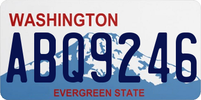 WA license plate ABQ9246