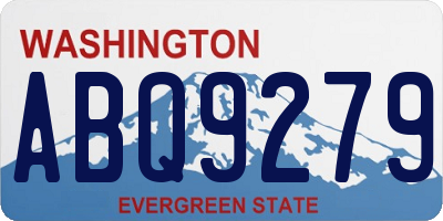 WA license plate ABQ9279