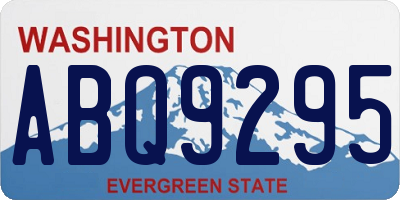 WA license plate ABQ9295