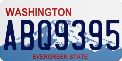 WA license plate ABQ9395