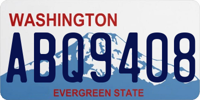 WA license plate ABQ9408