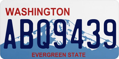 WA license plate ABQ9439