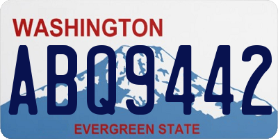 WA license plate ABQ9442