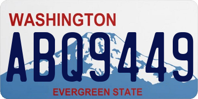 WA license plate ABQ9449