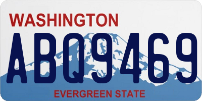 WA license plate ABQ9469