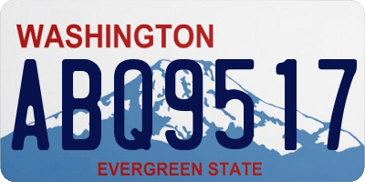 WA license plate ABQ9517