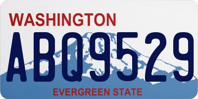 WA license plate ABQ9529
