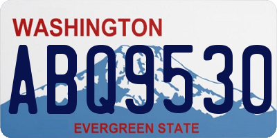 WA license plate ABQ9530