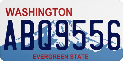 WA license plate ABQ9556