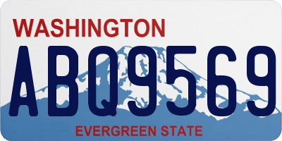 WA license plate ABQ9569