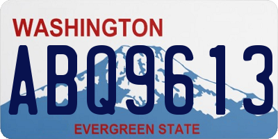 WA license plate ABQ9613
