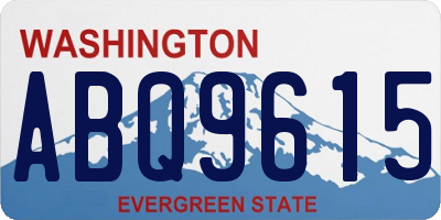 WA license plate ABQ9615