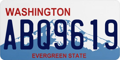 WA license plate ABQ9619