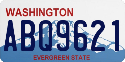 WA license plate ABQ9621