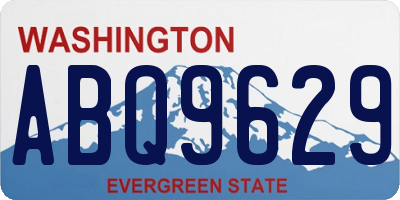 WA license plate ABQ9629