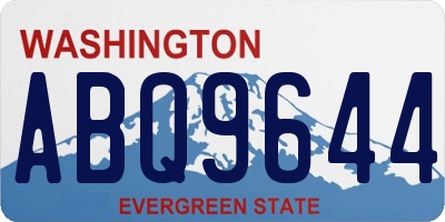 WA license plate ABQ9644