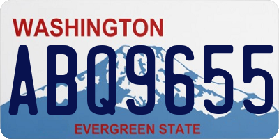 WA license plate ABQ9655