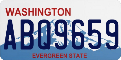 WA license plate ABQ9659