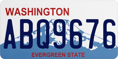 WA license plate ABQ9676