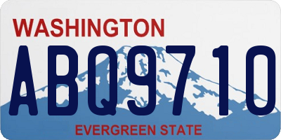 WA license plate ABQ9710