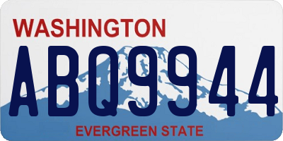 WA license plate ABQ9944
