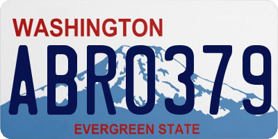 WA license plate ABR0379